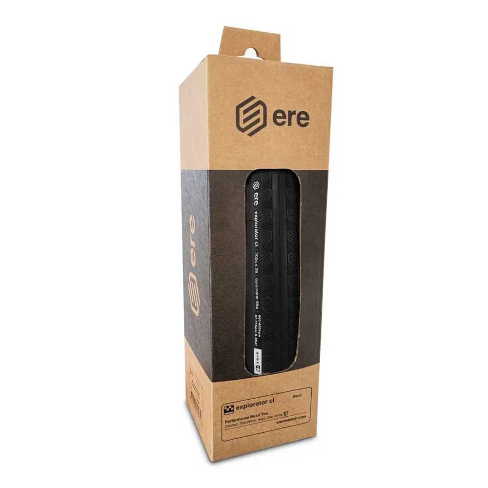 Ere Research Explorator cl Skinwall 700 X 26 Stiv Racerdekk, Black / skinwall, 700 x 26, Sykkeldekk Ere Research Explorator cl Skinwall 700 X 26 Stiv Racerdekk, Black / skinwall, 700 x 26, Sykkeldekk