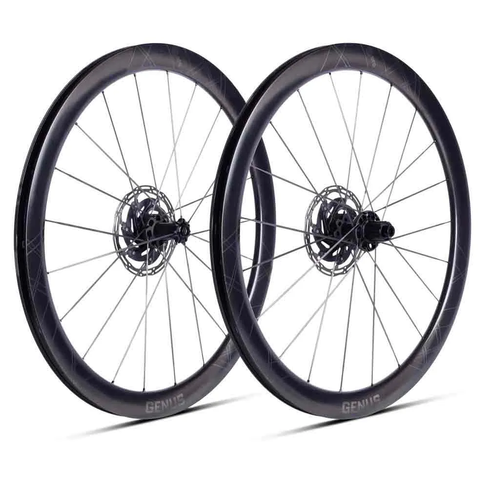 Ere Research Genus Ii Cl 45-r Disc Tubeless Landeveishjulsett, Black / black, 12x 100/12 x 142mm, Sram XDR