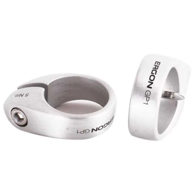 Ergon Gp1 Låsering For Sykkelholker, Silver, One Size