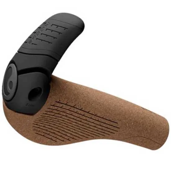 Ergon Gp2 Evo Biokork S Håndtak, Black / brown, 130.5mm Ergon Gp2 Evo Biokork S Håndtak, Black / brown, 130.5mm