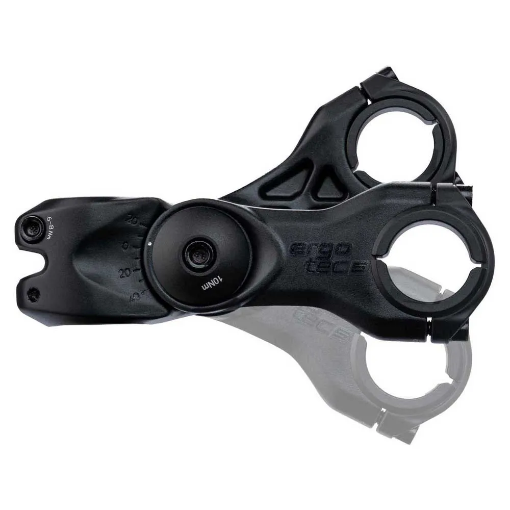 Ergotec Octopus Twin A-head Sykkelstyrestem, Black, 105mm, -20-40º Ergotec Octopus Twin A-head Sykkelstyrestem, Black, 105mm, -20-40º