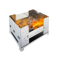 Esbit Stainless Steel Foldable Bbq Box Esbit Stainless Steel Foldable Bbq Box