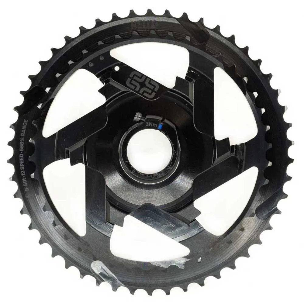 e*thirteen Helix Plus 12-delt 9-50T Kassett, Black, 12s, 9-50t