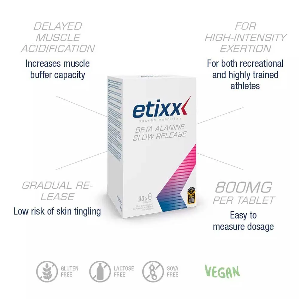 Etixx Beta Alanine Slow Release Tabletter 240 Enheter, White, One Size