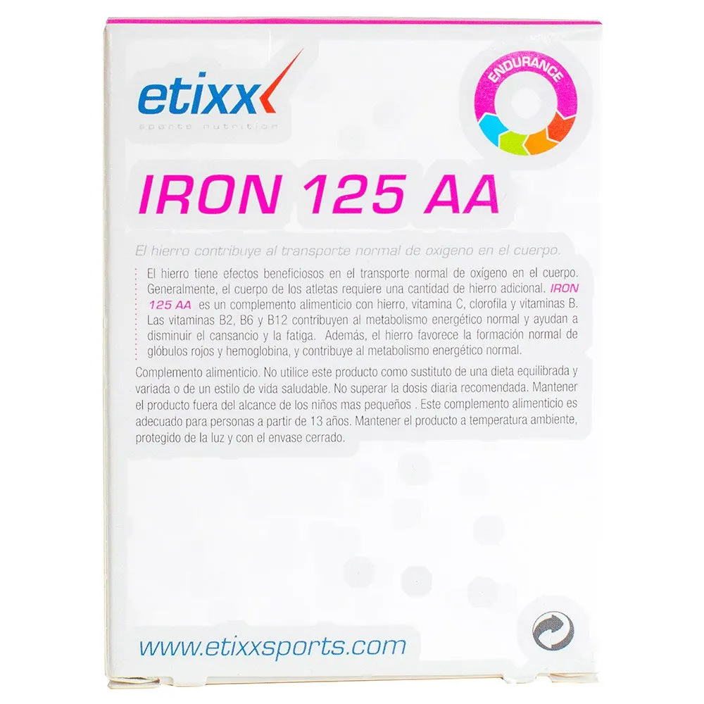 Etixx Iron 125 Aa Tablettboks Nøytral Smak 30 Enheter, One size