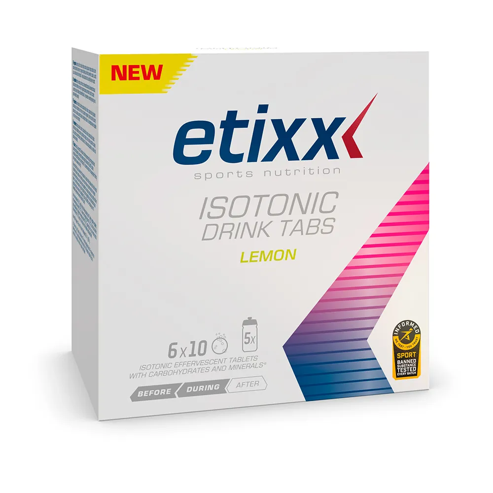 Etixx Isotonic Drink Eske Med Isotoniske Brusetabletter Sitron 60 Enheter, White, One Size