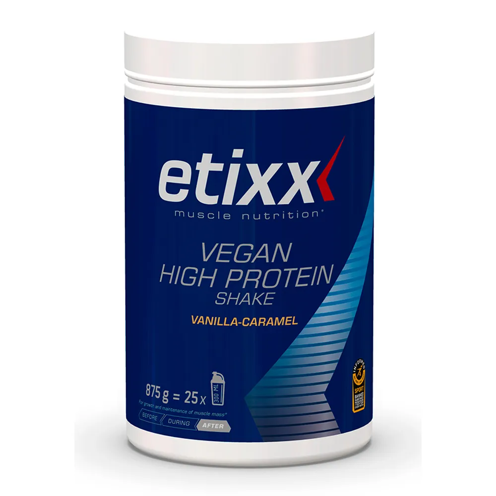 Etixx Vegan High Protein 875g Riste Vanilje Og Karamell, Blue / white, One Size
