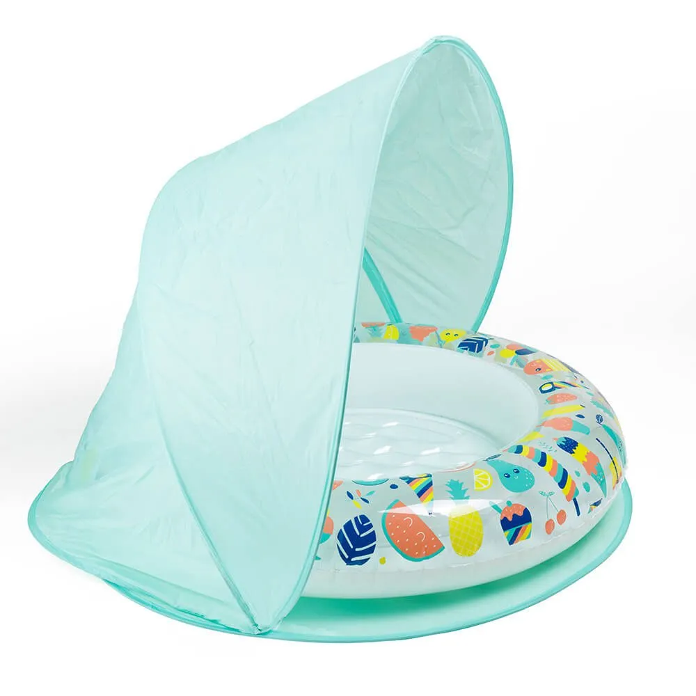 Eurekakids Oppblåsbar Babybasseng Med Parasoll-hei Sommer unisex, Multicolor, One Size