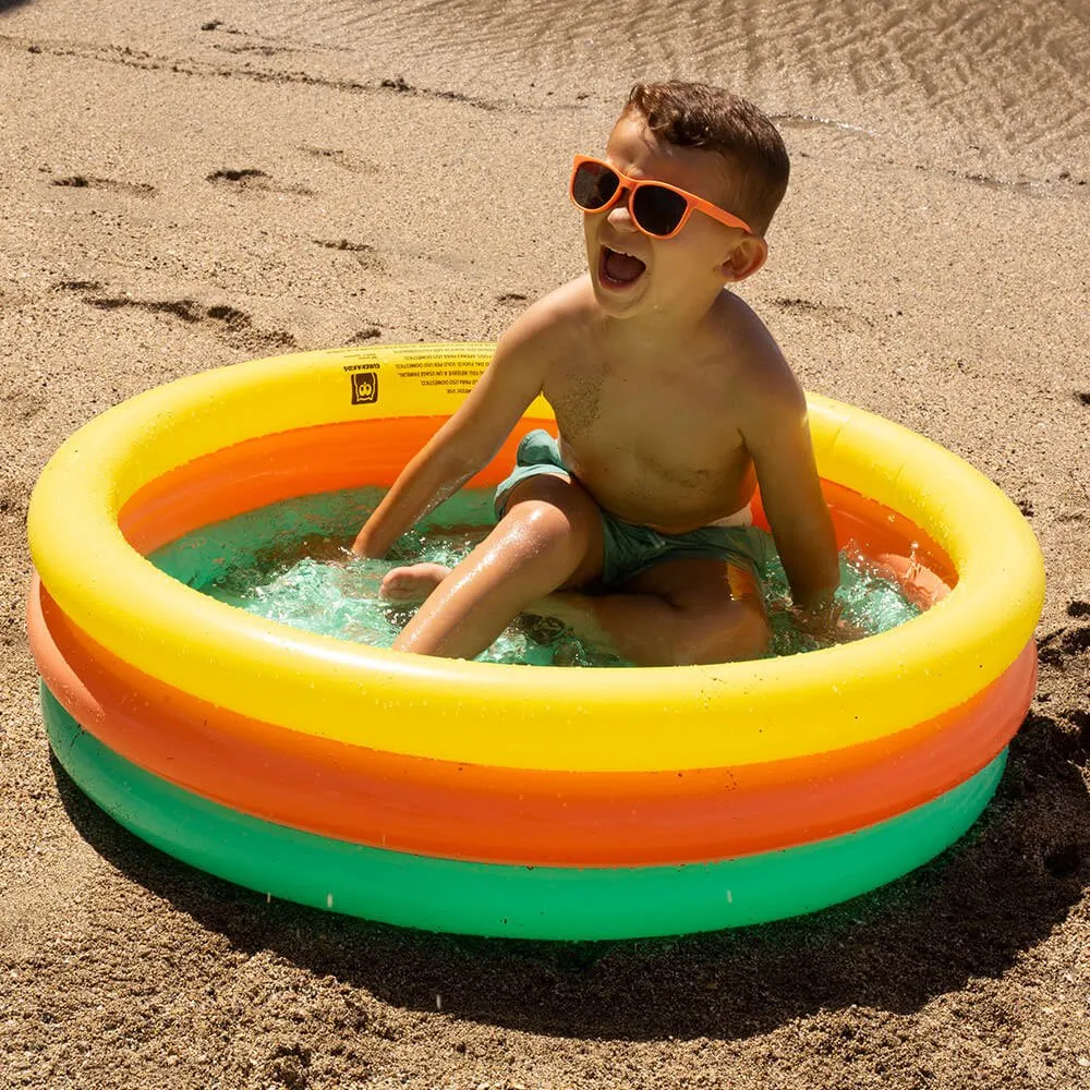 Eurekakids Oppblåsbar Basseng For Barn Med 3 Ringer-hei Sommer unisex, Multicolor, One Size