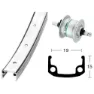 Exal Aluminium Wheel Dynamo Shimano Dh3n31 Forhjul, Silver, 9 x 100mm