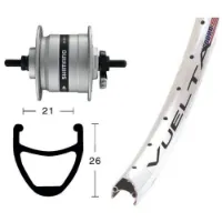 Exal Rodi Airline 1 Dynamo Shimano Dh3000 Forhjul Exal Rodi Airline 1 Dynamo Shimano Dh3000 Forhjul