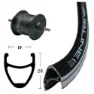 Exal Rodi Airline 1 Dynamo Shimano Dh3n31 Forhjul, Black, 9 x 100mm