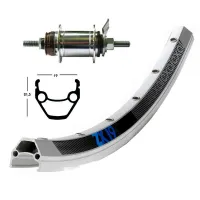 Exal Winora Zx 19 Cont.sh.109 Mtb Bakhjul Exal Winora Zx 19 Cont.sh.109 Mtb Bakhjul