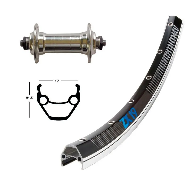 Exal Winora Zx 19 Qr Terrengsykkel Forhjul, Black, 8.5 x 100mm, Shimano/Sram HG