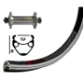 Exal Xr-1 Tiagra V-brake Qr Forhjul For Landeveissykkel, Black / grey, 9 x 100mm