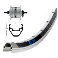 Exal Zx19 Dynamo Shimano Dh3n31 Forhjul