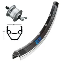 Exal Zx19 Qr Dynamo Shimano Dh3n30 26´´ Forhjul
