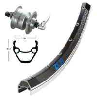 Exal Zx19 Qr Dynamo Shimano Dh3n72 Forhjul Exal Zx19 Qr Dynamo Shimano Dh3n72 Forhjul