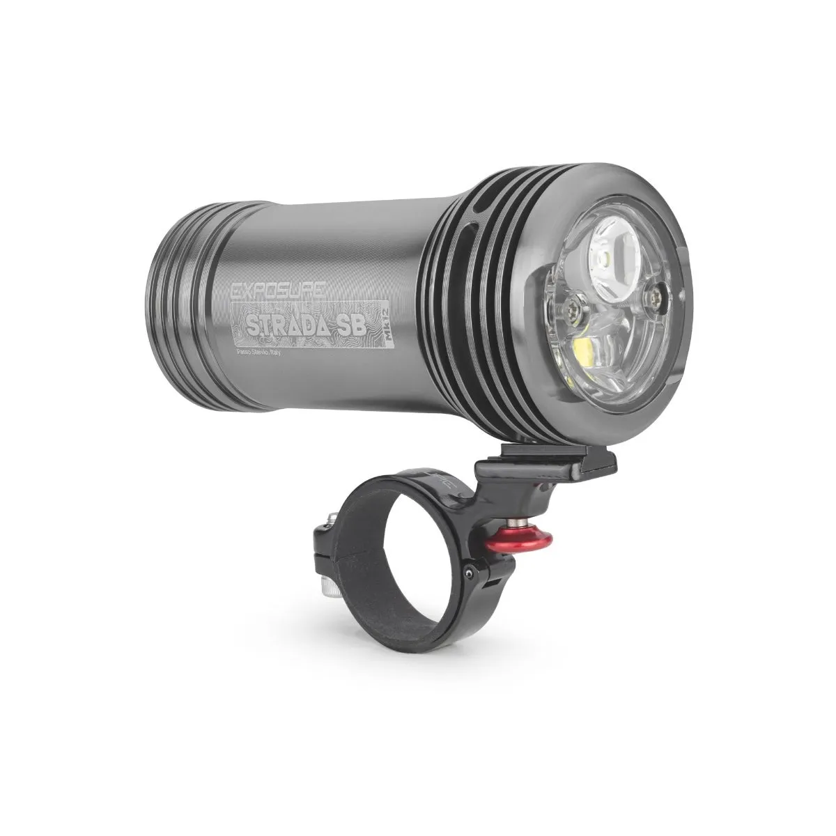 Exposure Lights Strada MK12 Super Bright Frontlys, Gun metal black, 1700 Lysstyrker