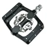 Exustar E-pm820 Sykkelpedaler, Black / silver, One Size