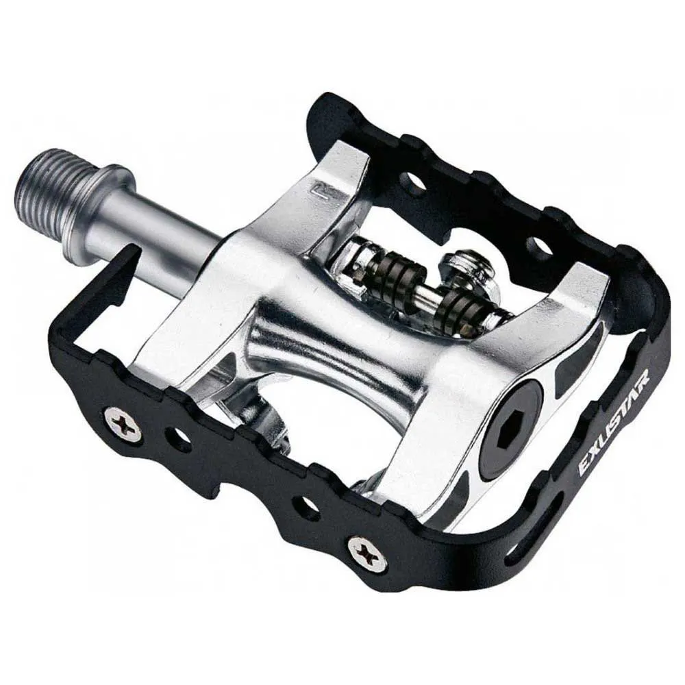 Exustar Pm812 Sykkelpedaler, Black / silver, One Size Exustar Pm812 Sykkelpedaler, Black / silver, One Size