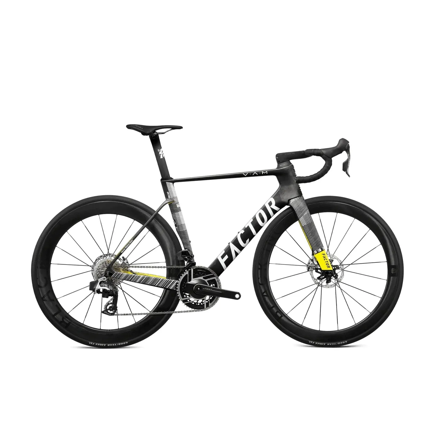 Factor OSTRO VAM Road Bike Sram Red E1 Power Meter Black Inc Wheels, Landeveissykkel Factor OSTRO VAM Road Bike Sram Red E1 Power Meter Black Inc Wheels, Landeveissykkel