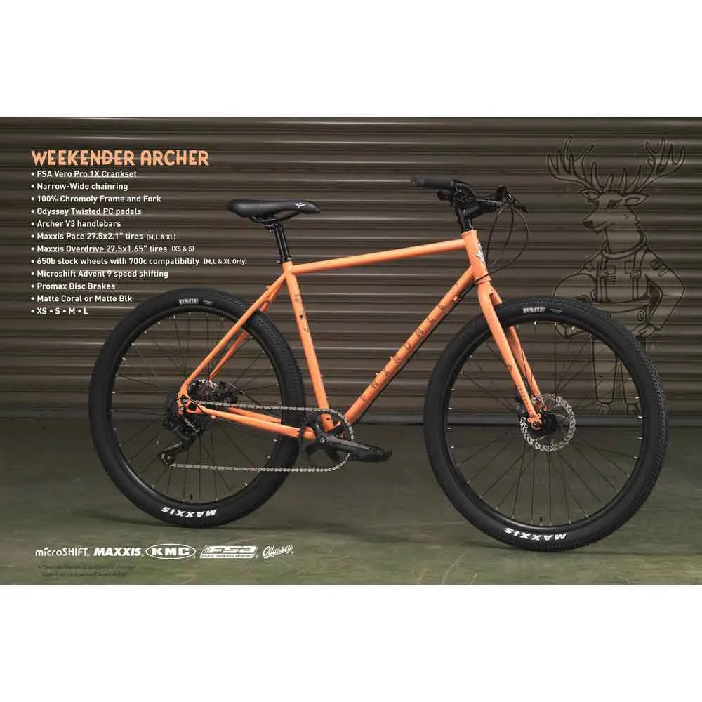 Fairdale Archer Microshift Advent 2023 Sykkel, Red, XS, Terrengsykkel Fairdale Archer Microshift Advent 2023 Sykkel, Red, XS, Terrengsykkel