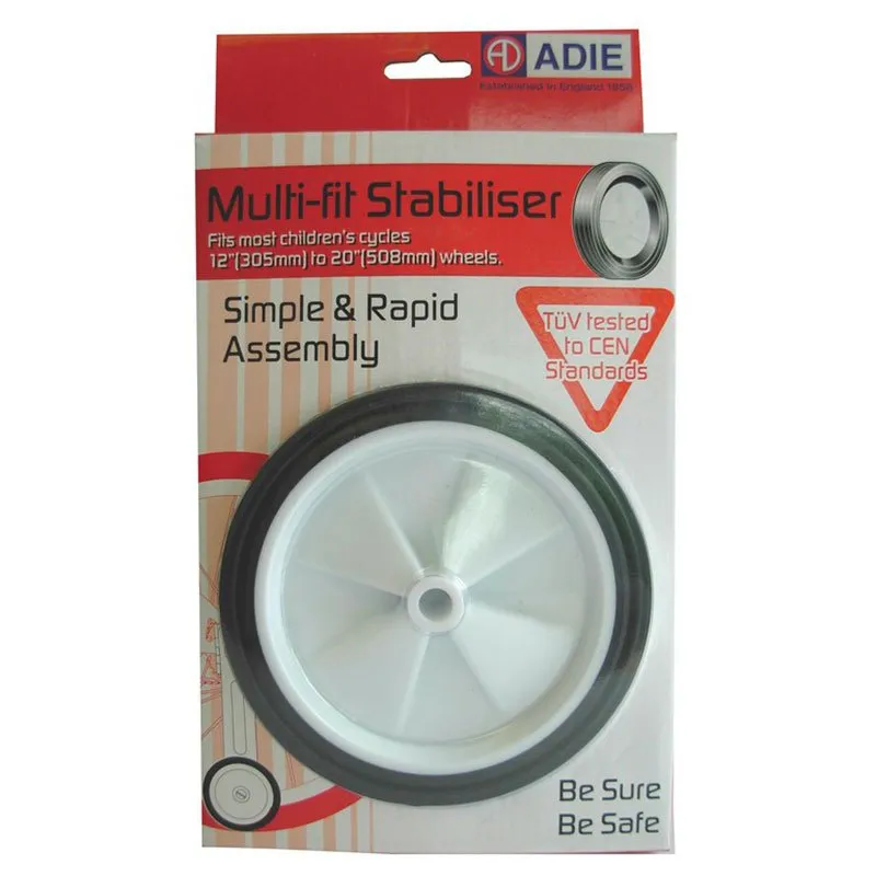 fasi Multi Fit Støttehjul, Black, 12-20" fasi Multi Fit Støttehjul, Black, 12-20"
