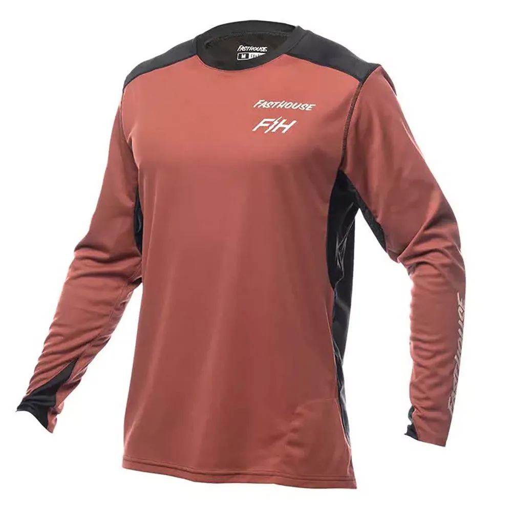 Fasthouse Alloy Rally Langarmet T-skjorte, Clay / black, S Fasthouse Alloy Rally Langarmet T-skjorte, Clay / black, S