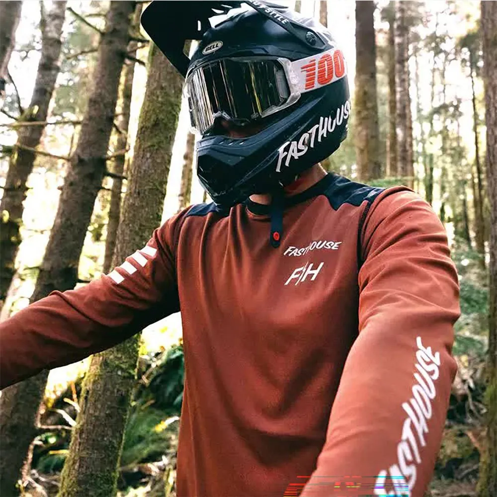 Fasthouse Alloy Rally Langarmet T-skjorte, Clay / black, S Fasthouse Alloy Rally Langarmet T-skjorte, Clay / black, S