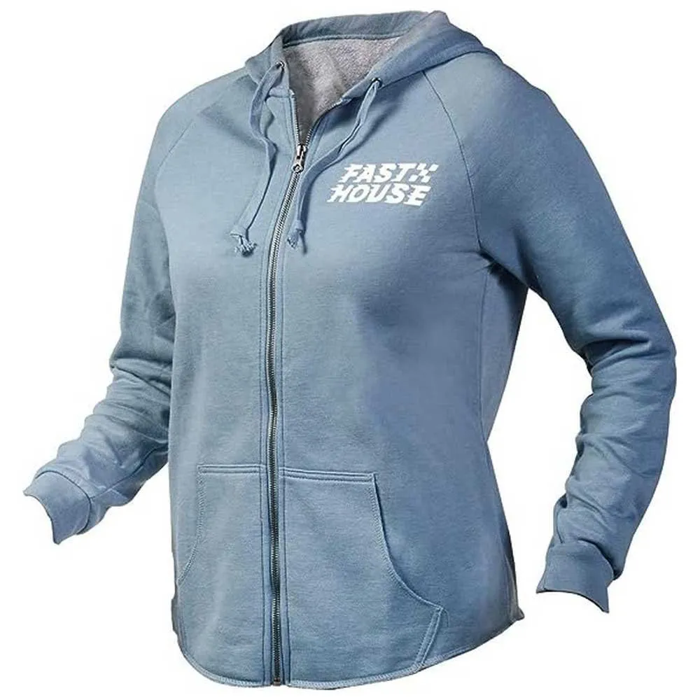 Fasthouse Drift Genser Med Hel Glidelås, Misty blue, M Fasthouse Drift Genser Med Hel Glidelås, Misty blue, M