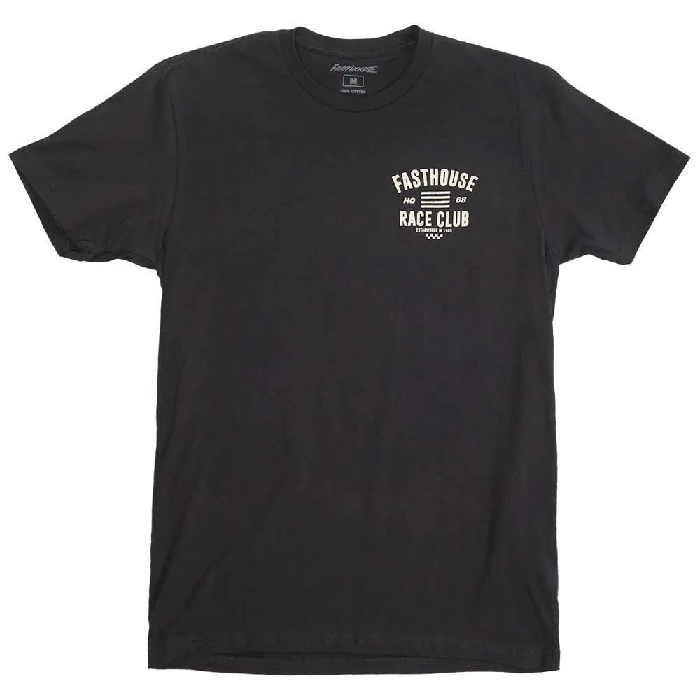 Fasthouse Hq Club Kortarmet T-skjorte, Black, S