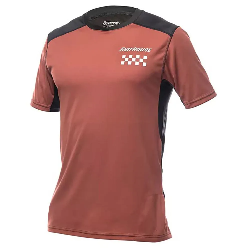 Fasthouse Rally Kortarmet T-skjorte, Clay / black, S