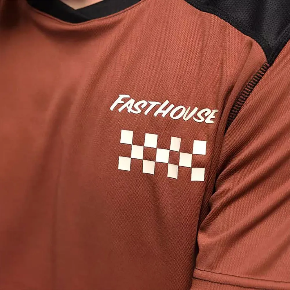 Fasthouse Rally Kortarmet T-skjorte, Clay / black, S