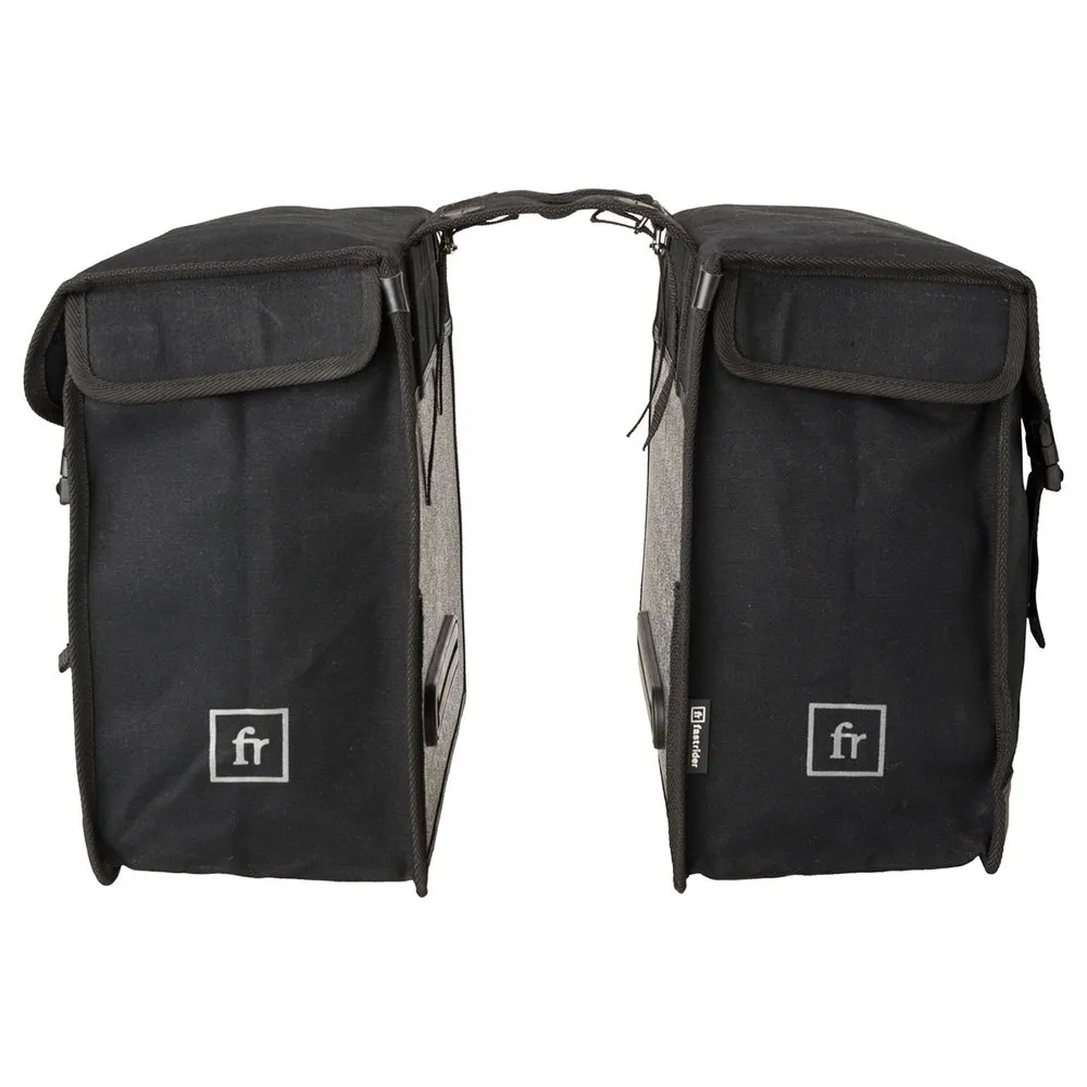 fastrider Canvas Basics Mik Double Sykkelvesker 47l, Black, One Size fastrider Canvas Basics Mik Double Sykkelvesker 47l, Black, One Size
