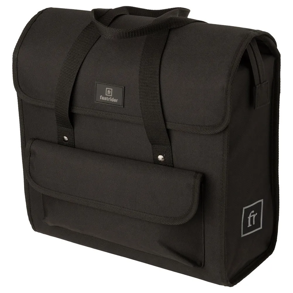 fastrider Shopper Luxe Basics Single 23l Sykkelvesker, Black, One Size