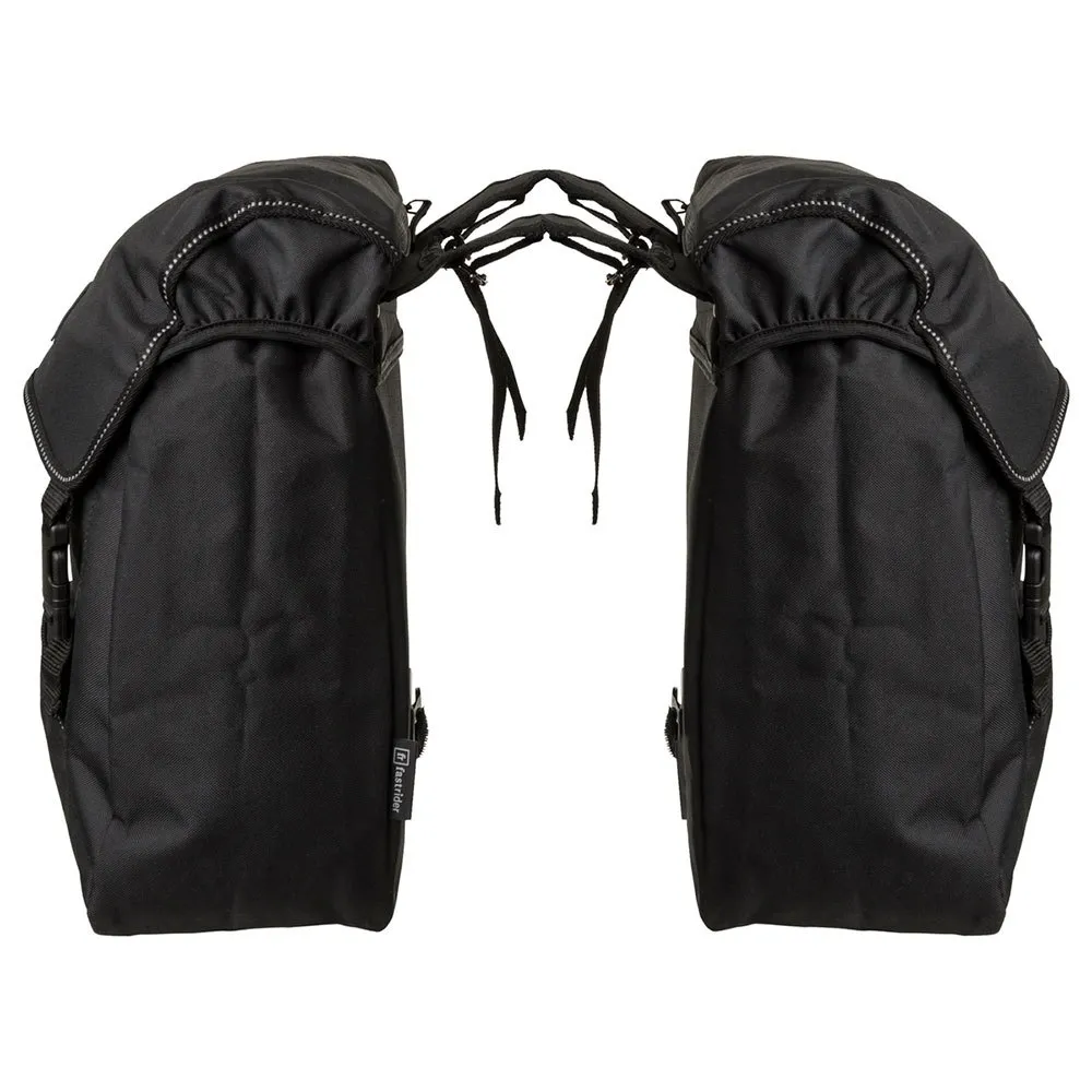 fastrider Unibag Traffic Basics Double Sykkelvesker 28l, Black, One Size fastrider Unibag Traffic Basics Double Sykkelvesker 28l, Black, One Size