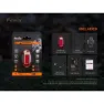 Fenix Bc05r V2.0 Baklys, Red / black, 15 Lysstyrker