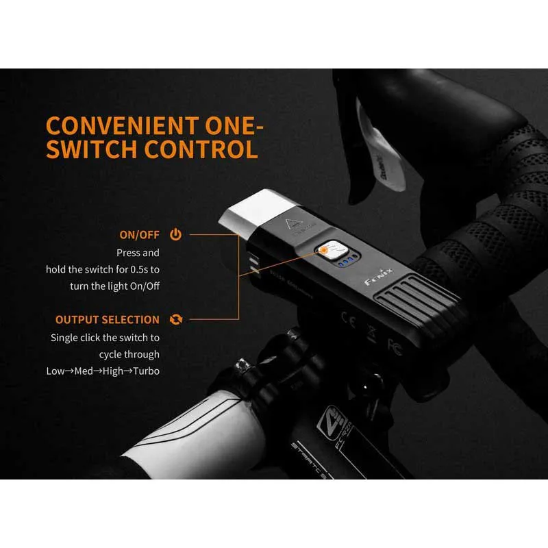 Fenix Bc25r Frontlys, Black, 600 Lysstyrker Fenix Bc25r Frontlys, Black, 600 Lysstyrker
