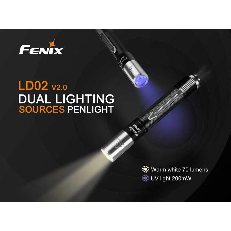 Fenix Ld02 V2.0 Lommelykt, Black, 70 Lysstyrker Fenix Ld02 V2.0 Lommelykt, Black, 70 Lysstyrker