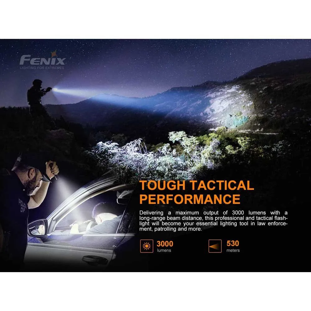 Fenix Tk22 Tac Tactic Lommelykt, Black, 2800 Lysstyrker