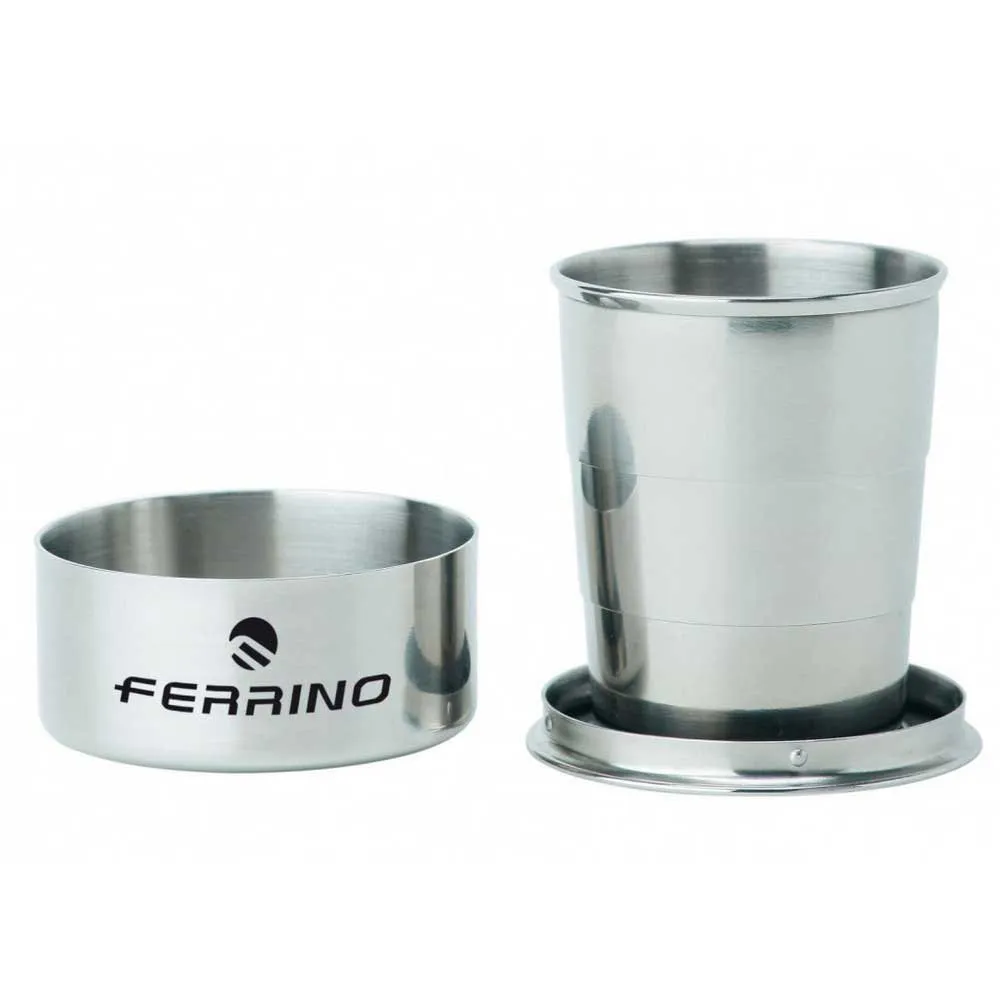 Ferrino Rustfritt Stål Sammenleggbar Kopp, Black, One Size
