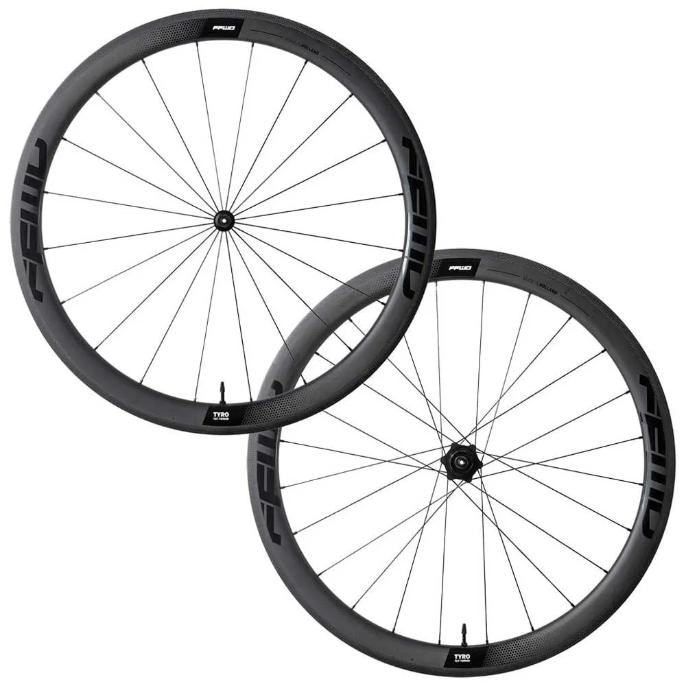 FFWD Tyro 2.0 Tubeless Landeveishjulsett, Black, 12 x 100 / 12 x 142mm, Shimano/Sram HG