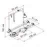 Fiamma Caravan Xl A Pro 300 Sykkelstativ For 2 Sykler, Deep black, 3 Sykkels