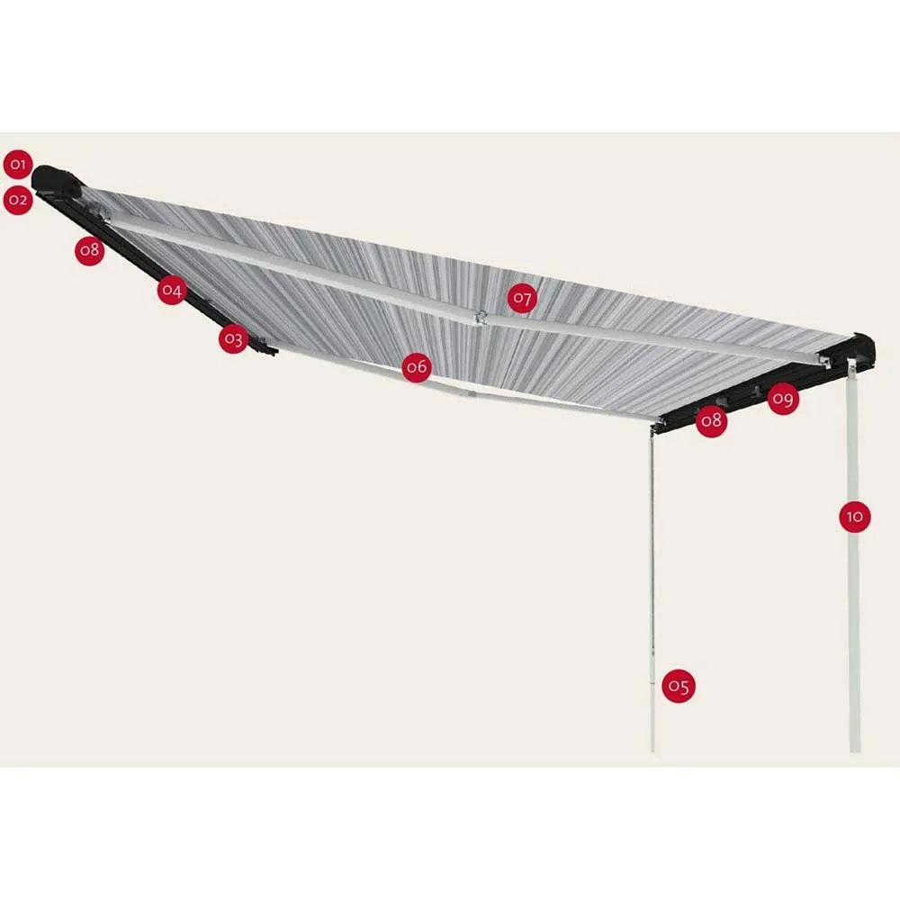 Fiamma F80 S Polar 290 Cm Markise, Royal grey, One Size Fiamma F80 S Polar 290 Cm Markise, Royal grey, One Size