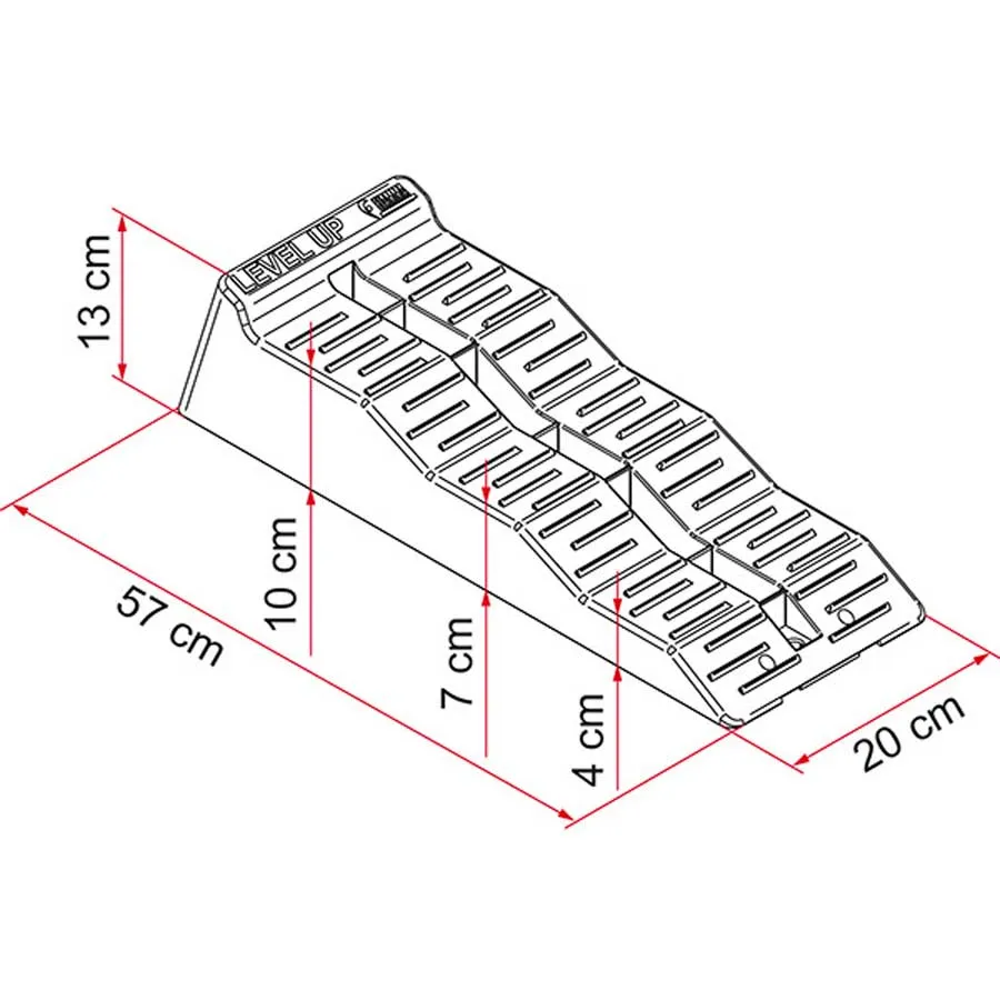 Fiamma Kile For Nivåregulering Av Campingvogn, Grey, One Size