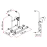 Fiamma Pro Sykkelstativ For 2 Sykler, Silver / black, 4 Sykkels