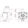 Fiamma Safe Door Guardian Transit Toalettlokk, Grey, One Size