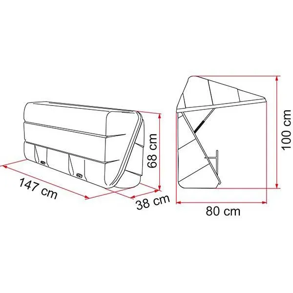 Fiamma Ultra 360 Bagasjerom, White, One Size