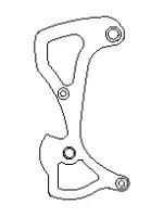 Fibre-Lyte Shimano XTR 2007, 67mm, Kort Indre Girarm Fibre-Lyte Shimano XTR 2007, 67mm, Kort Indre Girarm